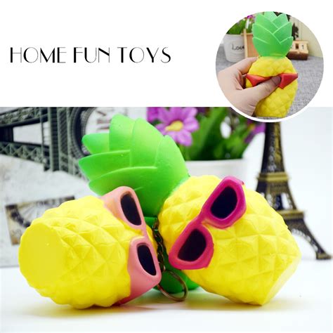 etmakit kawaii squishy toy pineapple shape slow rising soft squeeze relieves stress toy for
