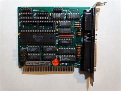 Winbond Gw 451 W86c451 Controller Serial Card On Isa Slot For 486 586