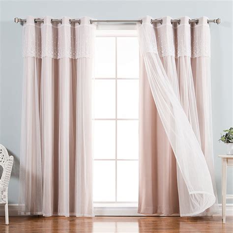 Absolutely unique in their character. Girly Light Blush Colored Pink Bedroom Window Curtain ...