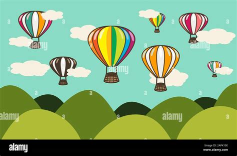 Cartoon Hot Air Balloon Hi Res Stock Photography And Images Alamy