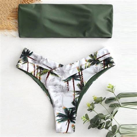 Palm Tree Bikini Set Frillos