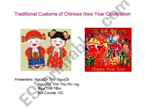 Esl English Powerpoints Taboos And Superstitions In Chinese New Year