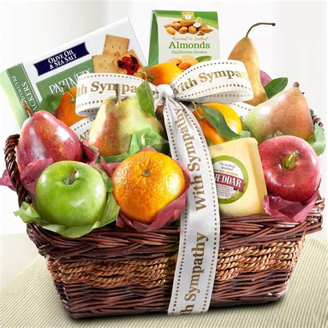 Our sympathy gifts for the loss of a mother, a father, or a loved one will help you convey how much you care. Sympathy Cheese and Nuts Classic Fruit Basket $49.95 in ...