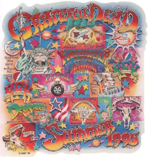 Grateful Dead Sticker Summer Tour 1995 Grateful Dead