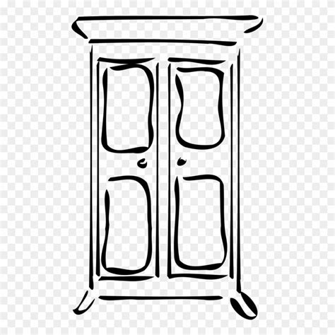 Cupboard Outline Image Of Cupboard Clipart 970999 Pinclipart