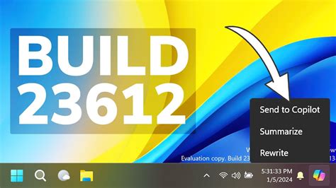 New Windows 11 Build 23612 New Copilot Ai Features Lock Screen Weather Widget And Fixes Dev