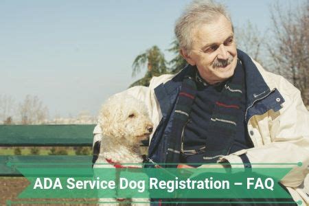 This ada service dog registration number can be retrieved at any time on our website to demonstrate your service dog is registered. ADA Service Dog Registration - Frequently Asked Questions ...