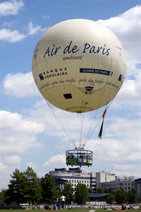 Paris Has The Worlds Largest Tethered Hot Air Balloon In The Parc