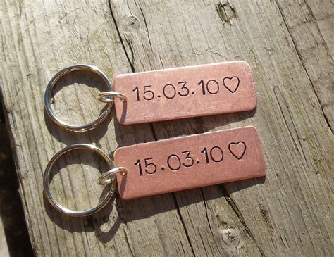 Hopefully your husband is the kind of guy who loves to cook up a storm in the kitchen. PAIR Of PERSONALISED Keyrings 7th Wedding Anniversary ...