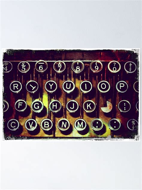 Enigma Typewriter I Poster For Sale By Magpiemagic Redbubble