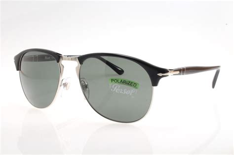 New Authentic Sunglasses Persol 8649s 9558 56 Black Green Crystal