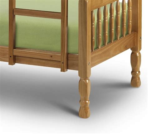 Lincoln Antique Solid Pine Wooden Bunk Bed Frame 3ft Single