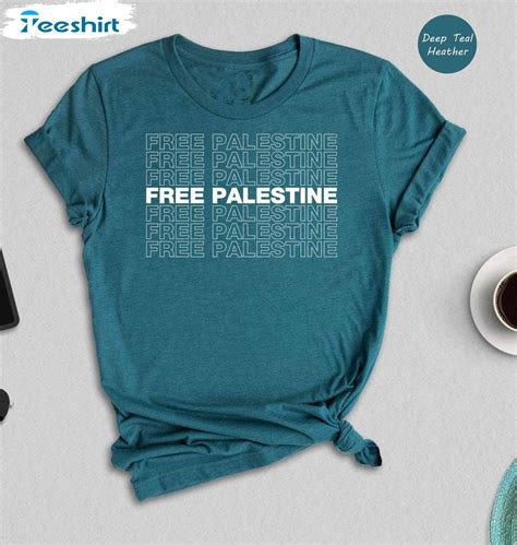 Free Palestine Shirt Palestinian Lives Matter Long Sleeve Unisex T Shirt