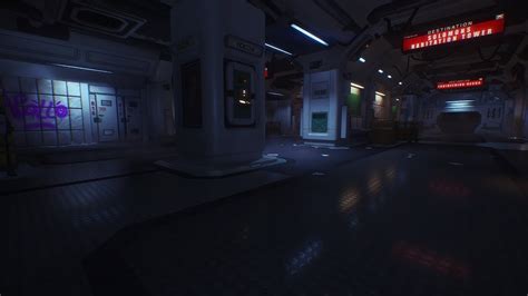 Alien Isolation Scimed Tower Transit Station Ambiance Youtube