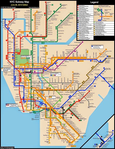 Large Print Nyc Subway Map Map Of World