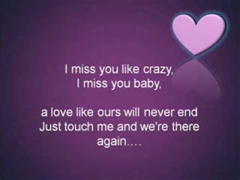 I miss you like crazy. miss you like crazy by kyla with lyrics - YouTube
