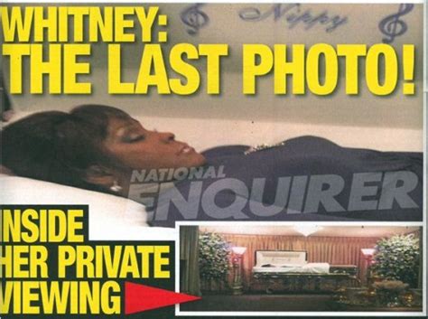 Whitney Houstons Final Casket Photo Published By National Enquirer View Straight From