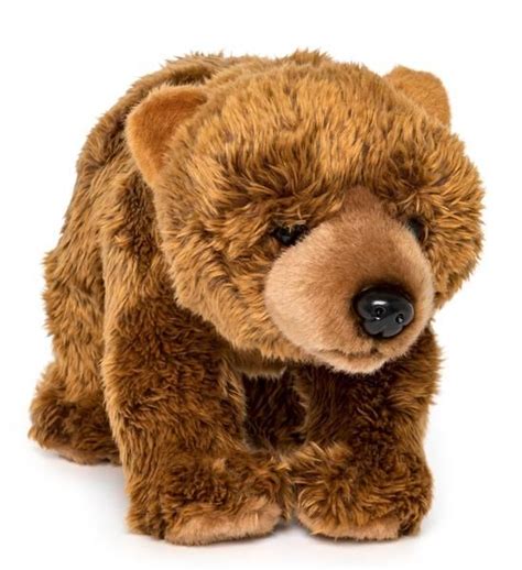 12 Inch Stuffed Grizzly Bear Plush Animal Kingdom Collection Bear
