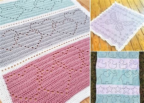 16 Best Filet Crochet Baby Blankets Free Patterns For 2024 Crochet