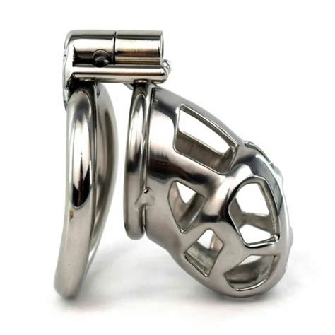 Male Chastity Device Mamba Cage Metal Locking Belt Cc Stainless