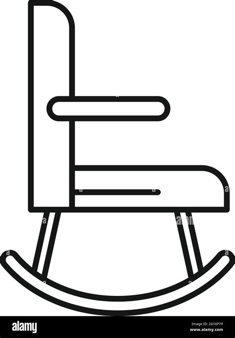 Rocking Chair Icon Outline Style Stock Vector Image And Art Alamy