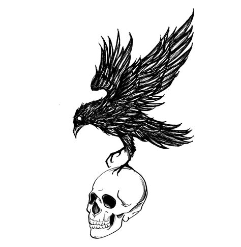Artstation Skull And Raven