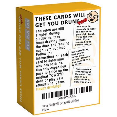 these cards will get you drunk too [expansion] fun adult drinking game for parties