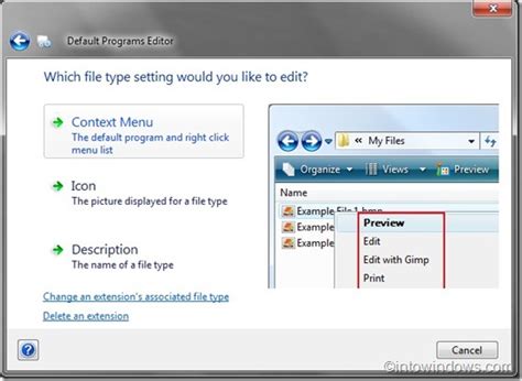 Edit File Type Autoplay And Default Programs Settings With