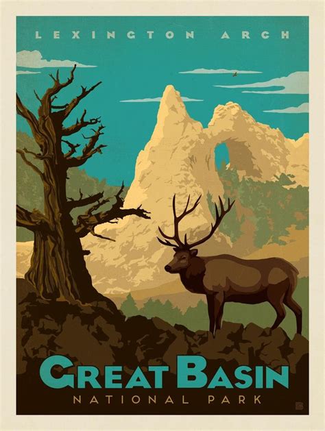 Great Basin National Park Vintage Travel Posters National Park