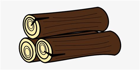 Logs Clip Art At Clker Com Vector Wood Clipart 600x334 Png Download