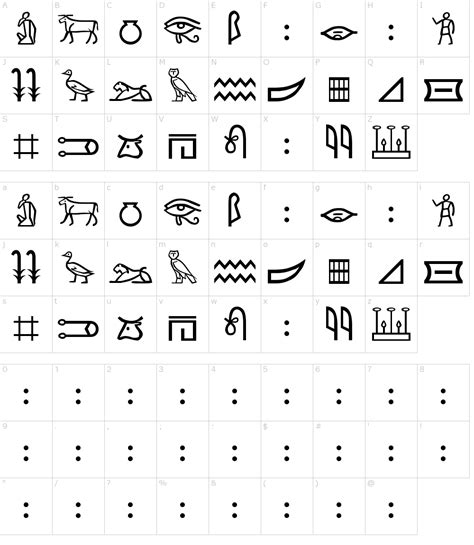 Meroitic Hieroglyphics Font Download