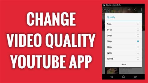 How To Change Video Quality On Youtube App Youtube