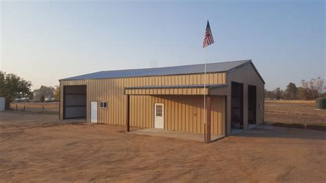 40x60x14 Metal Building For California Workshop Simpson Steel
