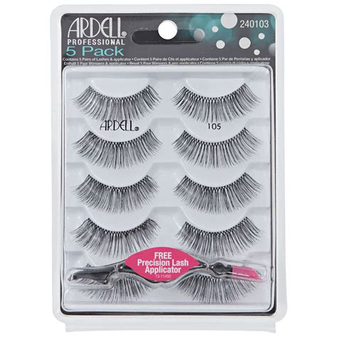 5 Pack Of 105 Black Lashes By Ardell Eyelash Extensions Sally Beauty