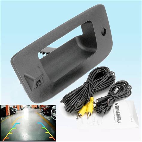 Car Tailgate Handle Backup Reverse Rear View Camera Ccd Kit For