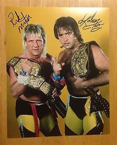 Signed 8 X 10 Photograph Of Rock N Roll Express Wrestling Tag Team Signed By Ricky