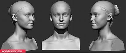 Ten24 Scanning Head Female Reference Face Anatomy