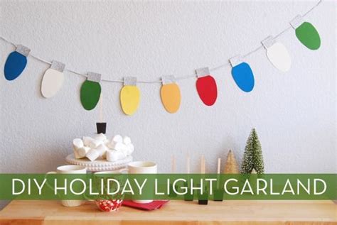 How To Make A Colorful Christmas Light Garland Christmas Lights