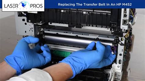 Installing The Transfer Belt In An Hp M452 Youtube