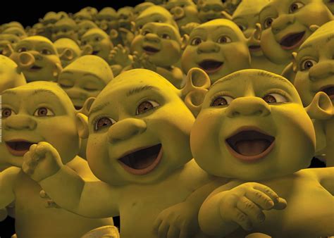 Sea Of Ogre Babies Poster By Shrek Displate