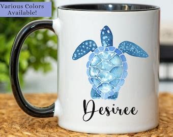 Turtle Mug Etsy