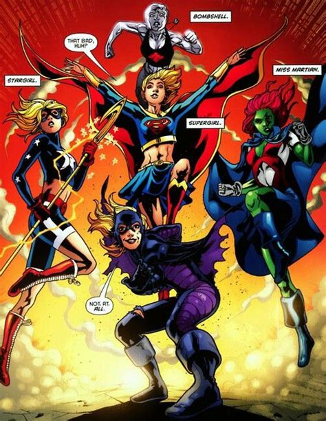 Stargirl Supergirl Batgirl Miss Martian And Bombshell Dc Comics