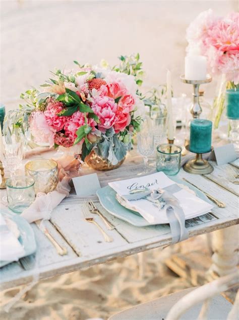 Mariage Sur La Plage Inspirations D Co Clematc Wedding Table