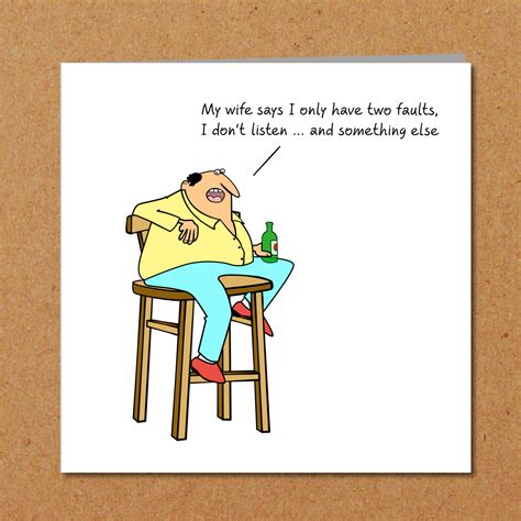 Funny Birthday Card For Husband Dad Or Any Male Friend Swizzoo