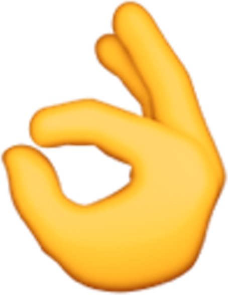 Finger Up Emoji Clipart Transparent Background Ok Emoji 740x740