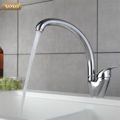 Xoxo Kitchen Faucet Cold And Hot Copper Chrome Deck Mounted Kitchen Faucet Single Handle For