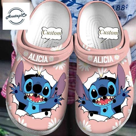 Stitch Personalized Disney Clogs Cute Cartoon Sandals Women Men Shoes
