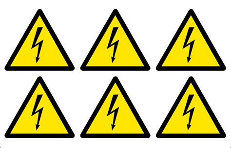 Electricity Stickers Signs 2 Safety