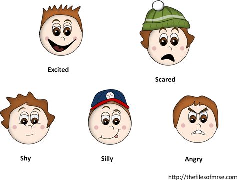 Boy Feeling Cards Emotions Feeling Face Clipart Png Download
