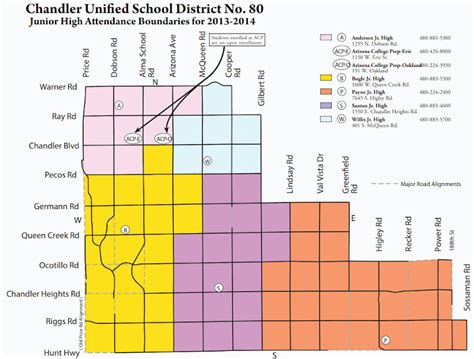 Chandler Unified School District Map Phoenix East Valley Real Estate
